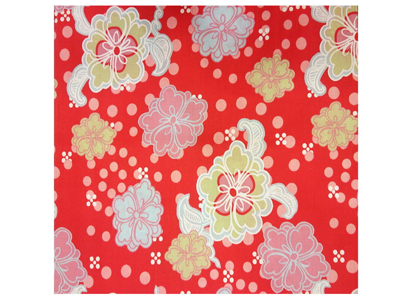 Platno za patchwork-Flowers and dots