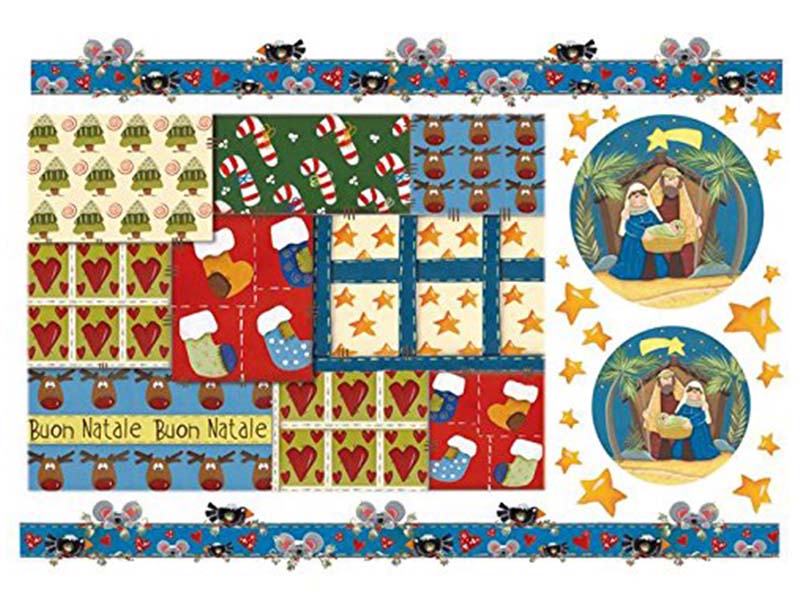 Papir za Decoupage - Country fabrics