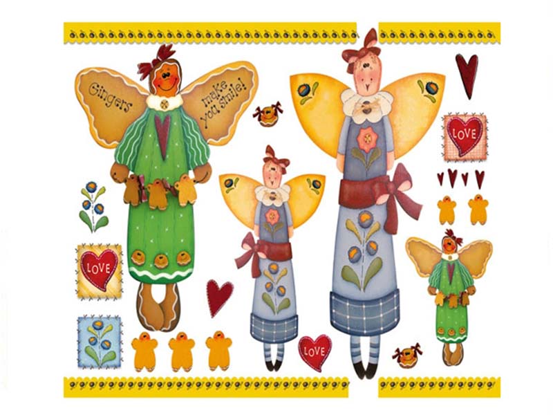 Papir za Decoupage - Country ginger Angel