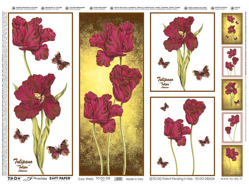 Papir za Decoupage - Gold