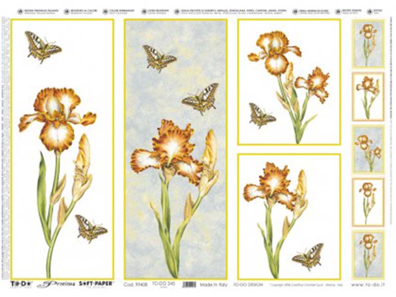 Papir za Decoupage - Gold