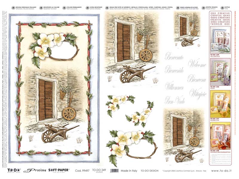 Papir za Decoupage - Gold