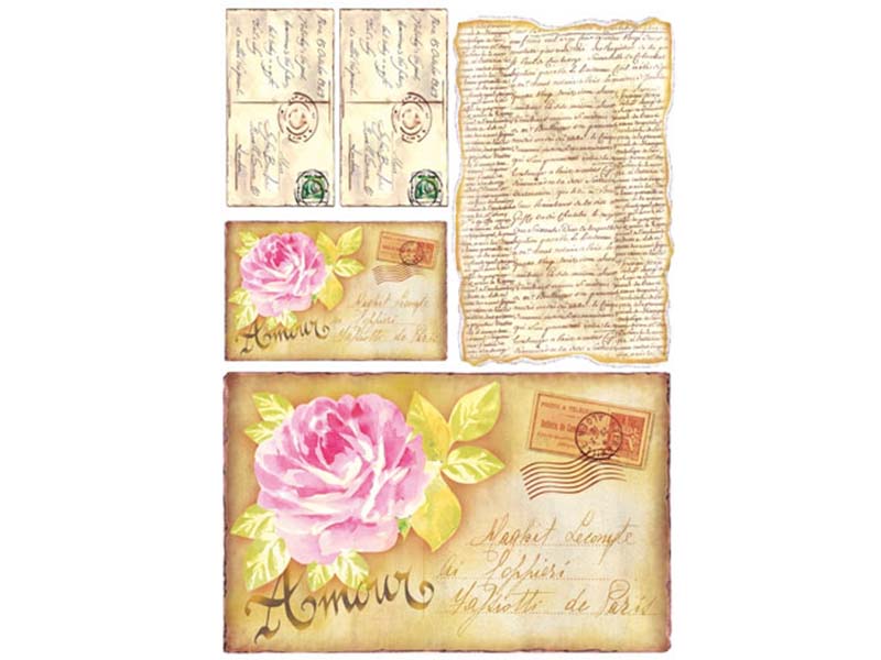 Papir za Decoupage - Love  cards