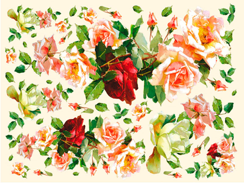 Papir za Decoupage - Modern Roses