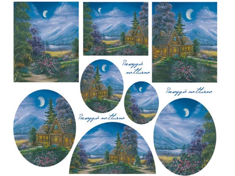 Papir za Decoupage -  Night landscape