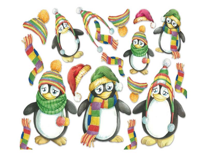 Papir za Decoupage - Penguins