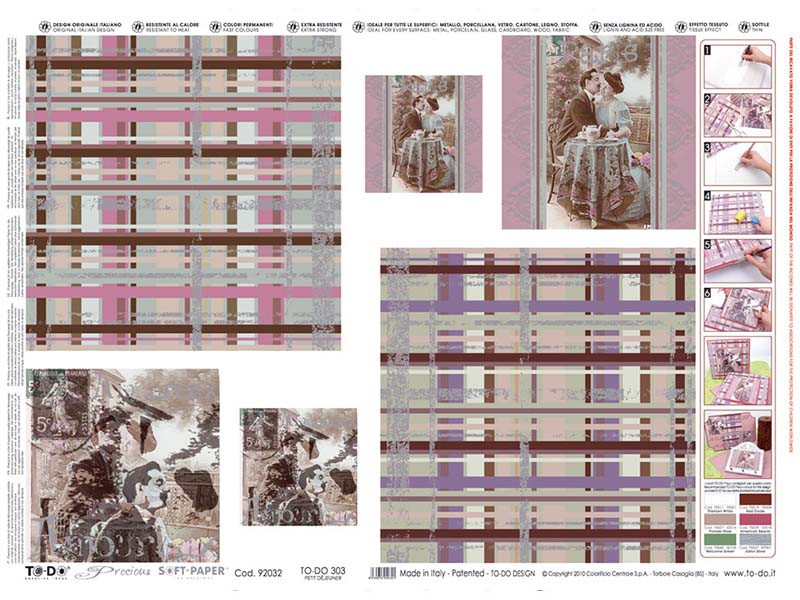 Papir za Decoupage - Silver