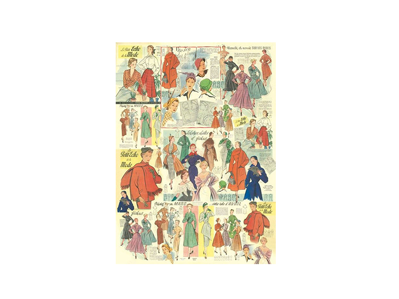 PAPIR ZA DEKUPAŽ  50x70 Retro' Mode