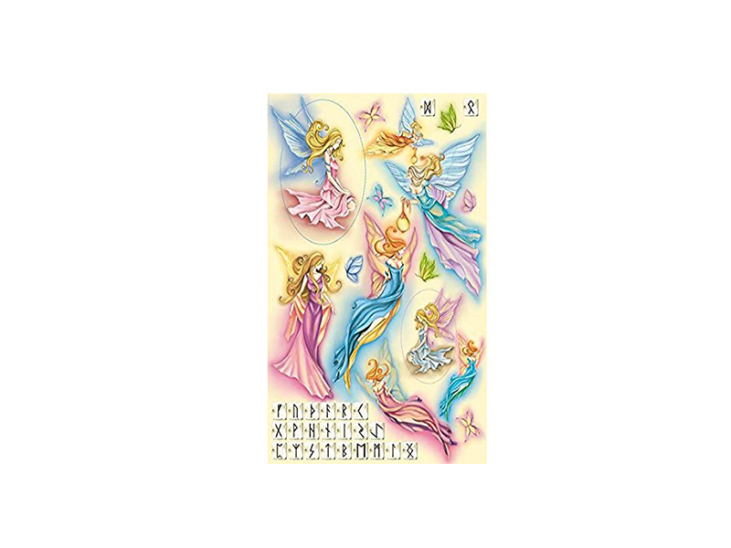 PAPIR ZA DEKUPAŽ cm 50 x 70 Blue and pink Fairies