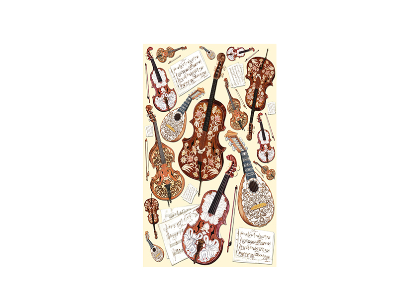 PAPIR ZA DEKUPAŽ cm 50 x 70 Music Theme