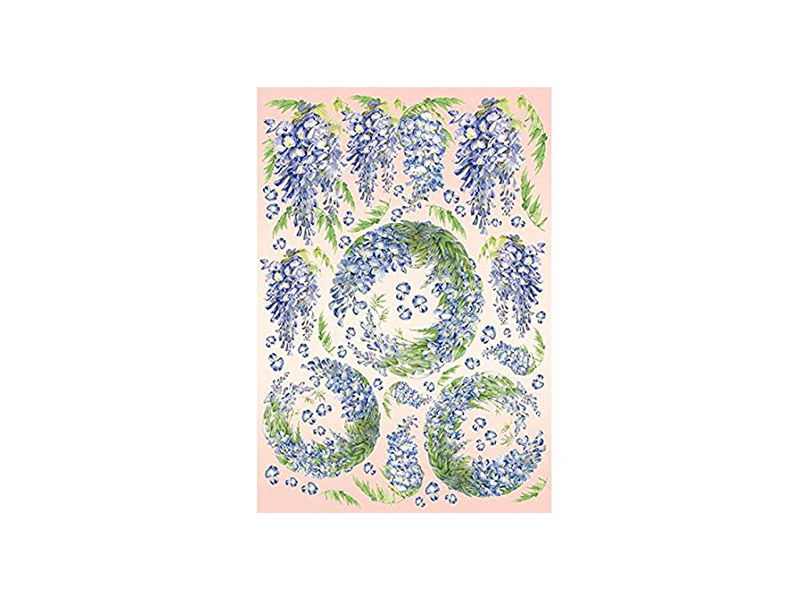 PAPIR ZA DEKUPAŽ cm 50 x 70 Wisteria