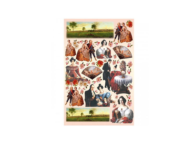 PAPIR ZA DEKUPAŽ - cm 50x70  PORTRET