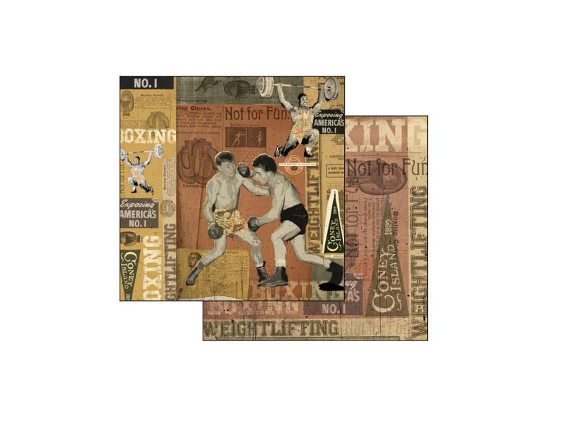 PAPIR ZA SCRAPBOOKING - Face Graffiti boxe 30.5 x 30.5cm