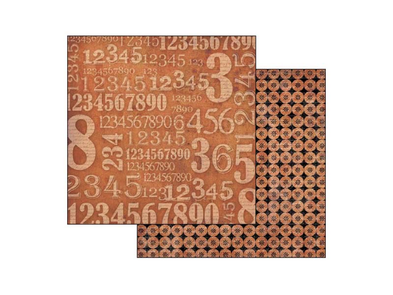 PAPIR ZA SCRAPBOOKING - Numbers 30.5 x 30.5cm