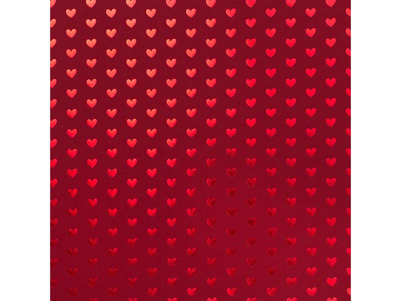 Papir za scrapbook 30x30 cm foil red hots