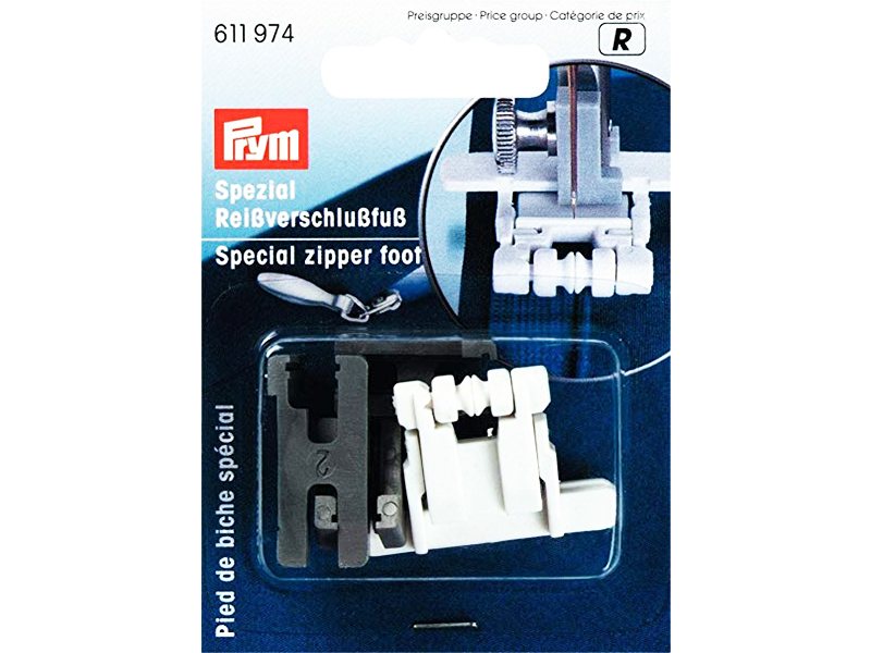 Stopica za mašine za šivenje skrivenih rajsfešlusa 