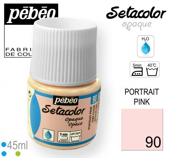 PEBEO SETACOLOR OPAQUE 45ML PORTRAIT PINK 