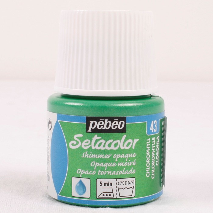 PEBEO SETACOLOR  SHIMMER OPAQUE  45ML  CHLOROPHYLL