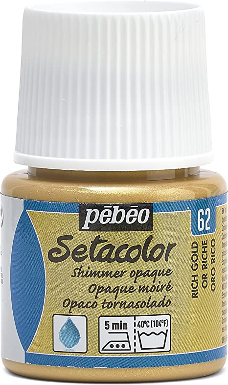 PEBEO SETACOLOR SHIMMER OPAQUE 45ml  RICH GOLD
