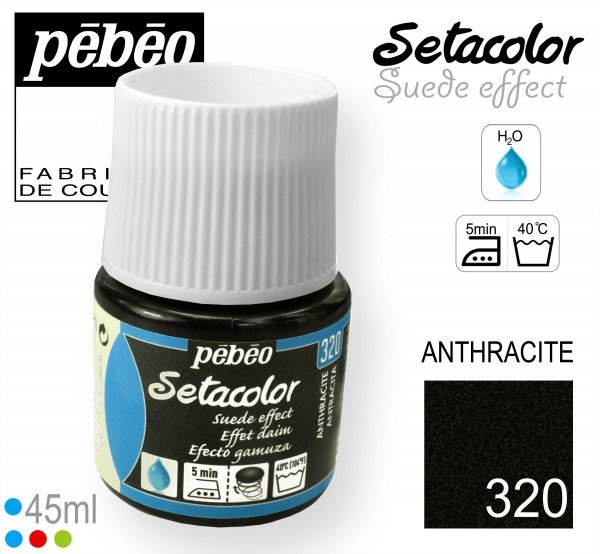 PEBEO SETACOLOR  SUEDE EFFECT  45 ANTHRACITE
