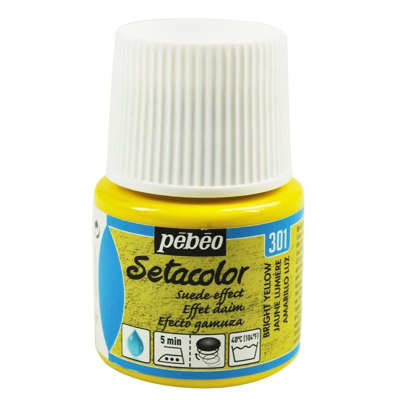 PEBEO SETACOLOR  SUEDE EFFECT  45ML BRIGHT YELLOW