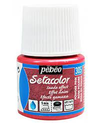 PEBEO SETACOLOR SUEDE EFFECT 45ML POWDER PINK
