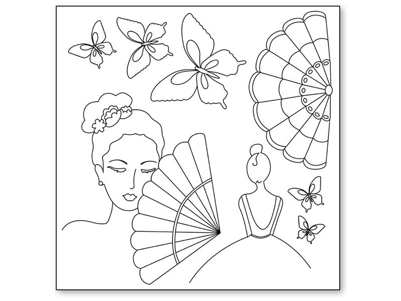 Pirincana salveta za dekupaž Lady