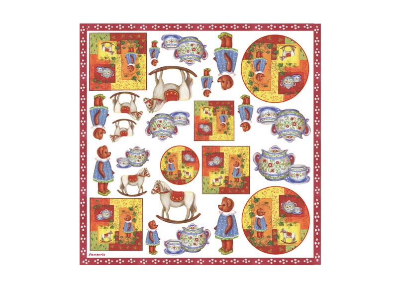 PIRINČANA SALVETA  ZA DEKUPAŽ Teddy bear