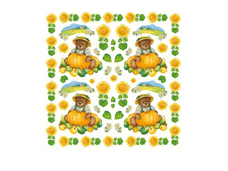 PIRINCANE SALVETE ZA DEKUPAŽ - Bear & Pumpkin