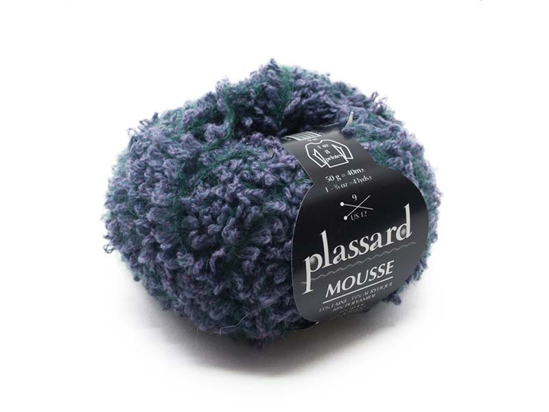 Plassard Mousse – Lila 35% vuna, 35% akrilik, 30% poliamid
