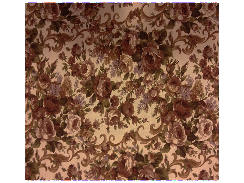 Platno za patchwork, pamuk-Beige/brown roses