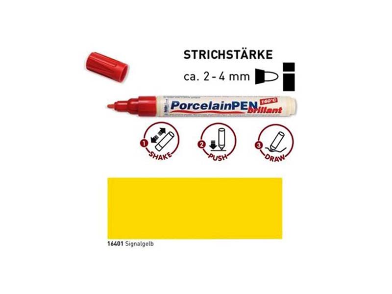 Porcelain Pen Brillant - Signal Yellow