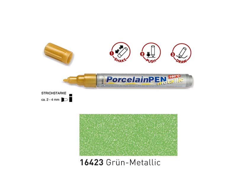 Porcelain Pen Metallic - Green