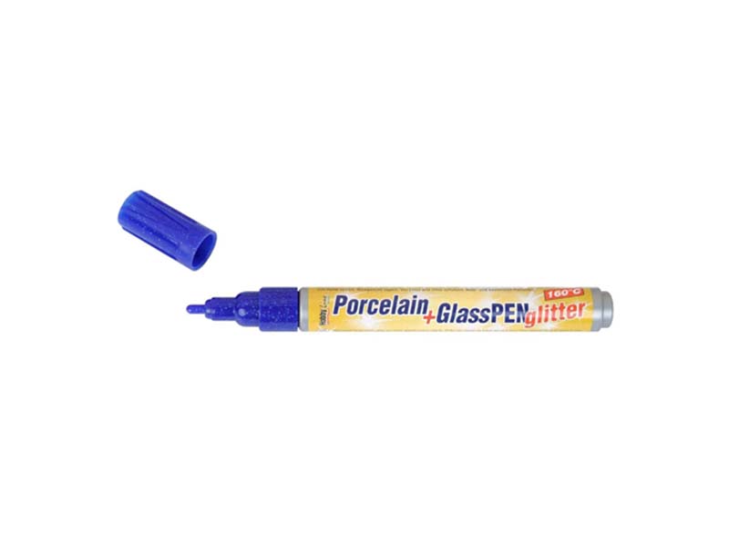 Porcelain + Glass Pen Glitter - Sun Yellow  