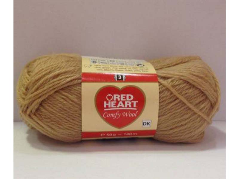 RED HEART Comfy Wool - Bež 100% vuna