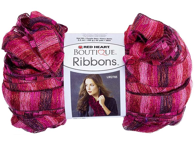 RED HEART Ribbons – Pink 75% akrilik, 25% poliester