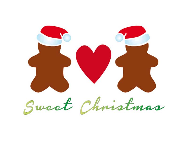 ŠABLON  D Cm.20x15 Gingerbear Sweet Christmas