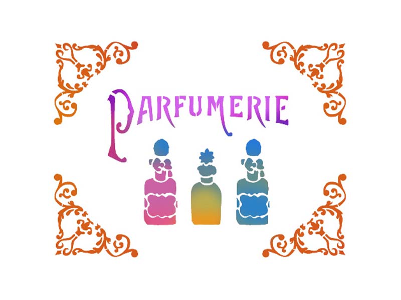 ŠABLON  D cm. 20x15 -  Parfumerie