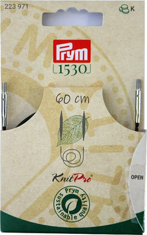 Sajlica i graničnik za kružne igle NATURAL 60 cm