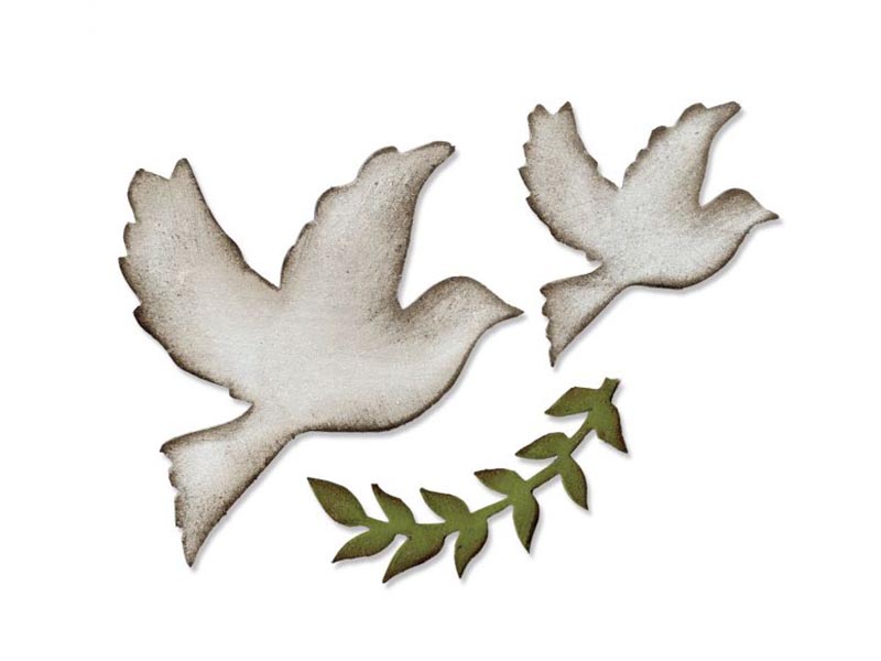 SIZZIX BIGZ sekač - Enchanted Doves