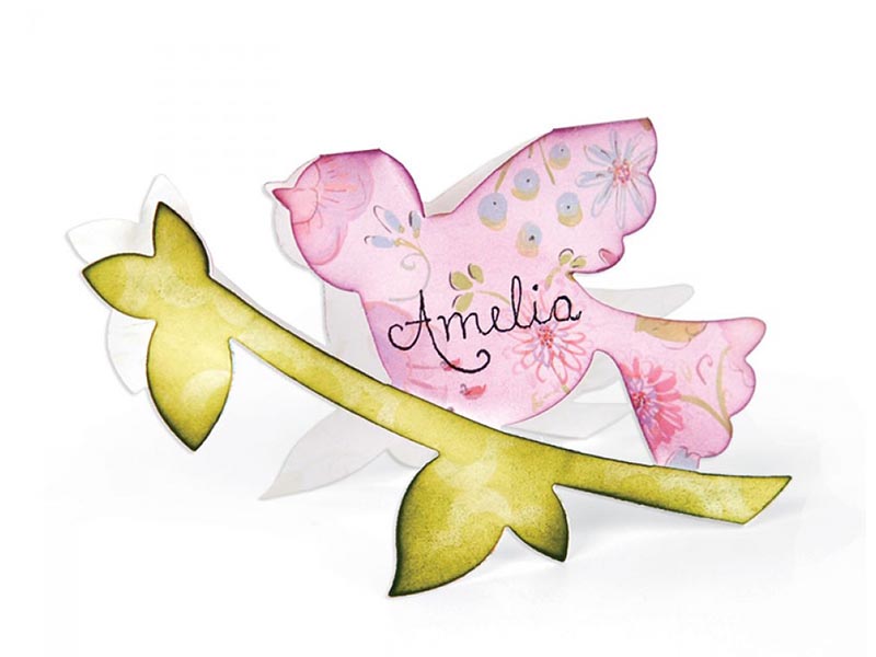 SIZZIX THINLITS SEKAČ LOVE BIRD ,FOLDING