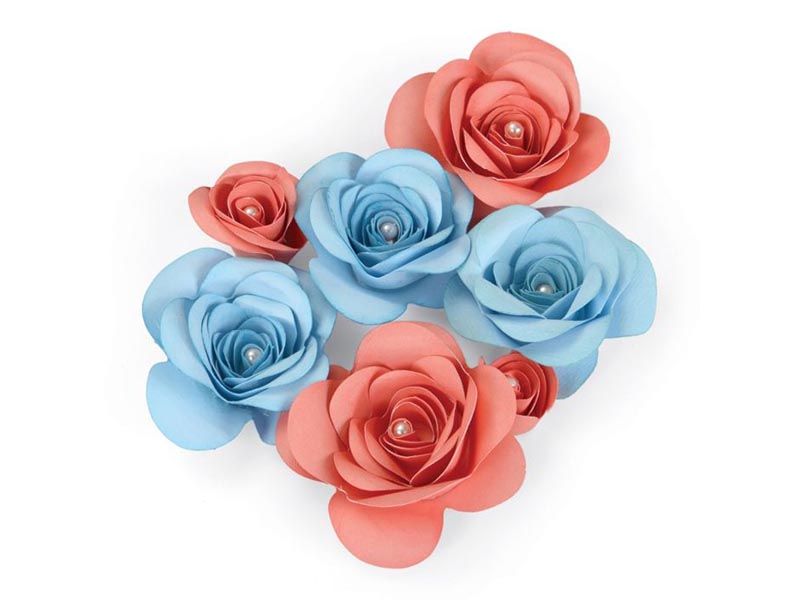 SIZZIX THINLITS PLUS sekač  - Love Birds 3-D Floral #2