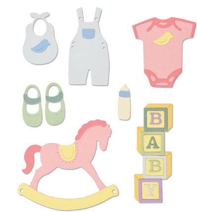 SIZZIX THINLITS SEKAČ NEW BABY #2 