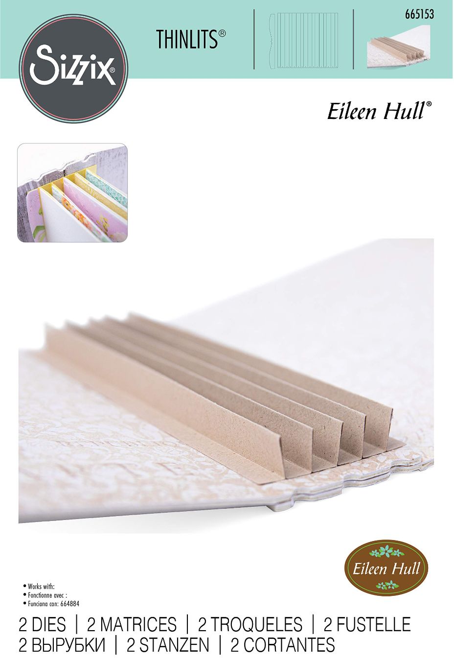 SIZZIX THINLITS SEKAČ-SET SE SASTOJI OD 2 DELA  Bookbinding