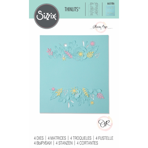 SIZZIX THINLITS SEKAČ- SET SE SASTOJI OD 4 DELA  