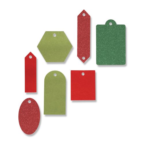SIZZIX THINLITS SEKAČ-SET SE SASTOJI OD 7 DELOVA  Gift Tag Collection