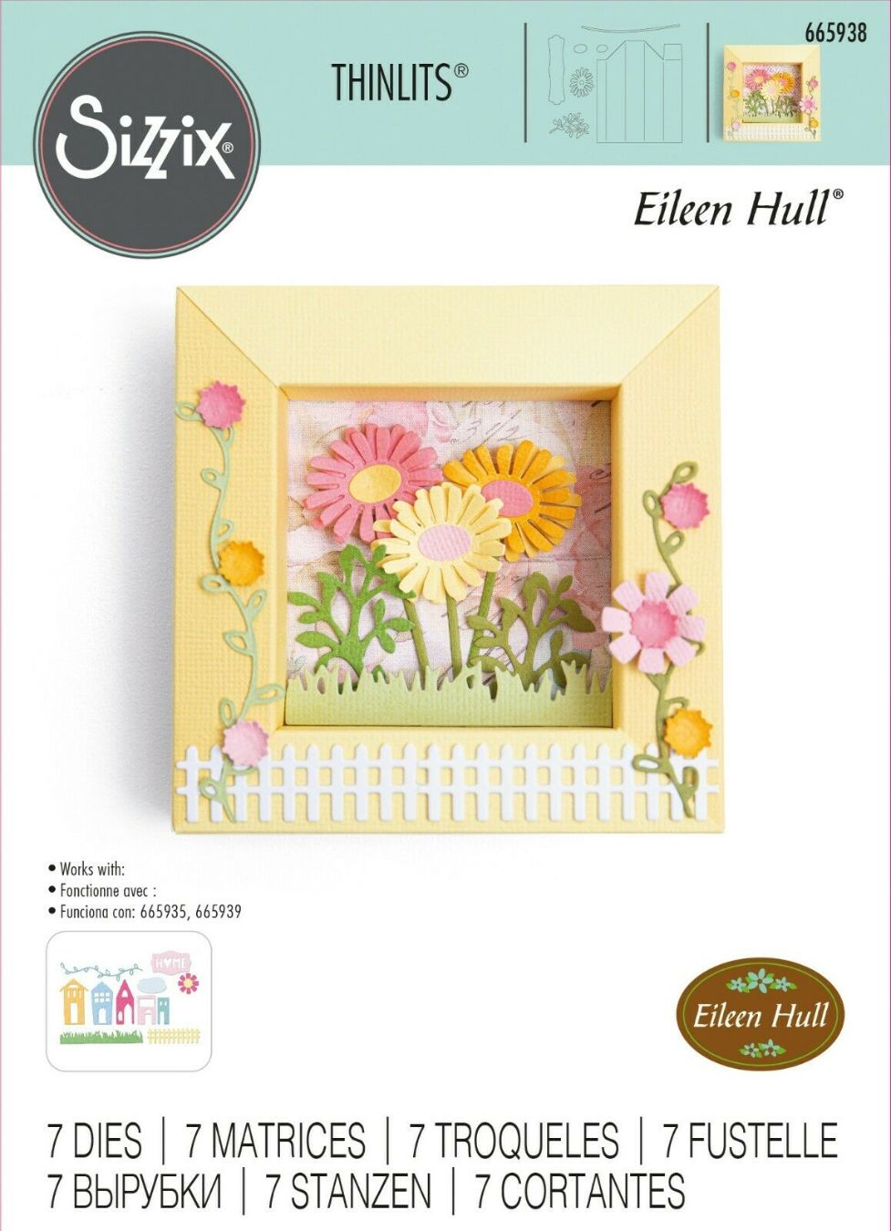 SIZZIX THINLITS SEKAČ-SET SE SASTOJI OD  7 DELOVA  Shadow box Frames