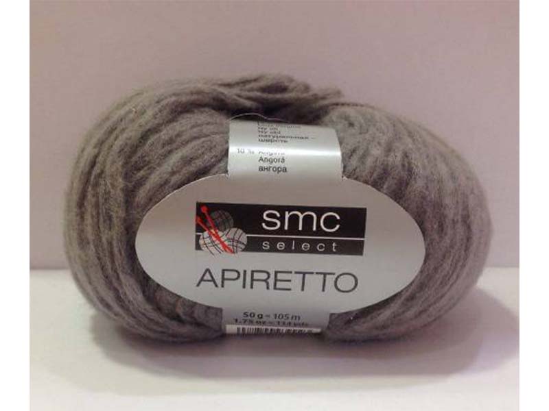 SMC Apiretto - Siva 55% poliamid, 35% vuna, 10% angora