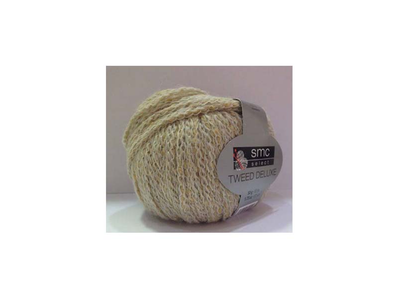SMC TWEED DELUXE Bež - 54% alpaka, 32% vuna, 14% poliamid