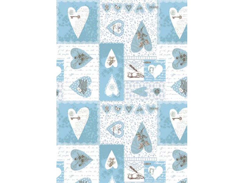 Štampani filc - Blue heart